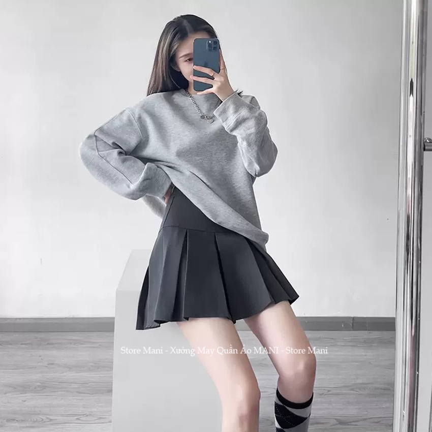 Chân Váy Tennis Kiểu Chân Váy Xểp Ly Ngắn Bản To CV220 Cạp Cao Ulzzang - Chân Váy Xếp Li Xòe Dáng Ngắn