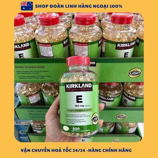 Viên Uống Vitamin E 400 IU 500 Viên Kirkland Của Mỹ, Hàng chuẩn Mỹ, Vitamin E Mỹ 500v Kirkland 400ui hỗ trợ làm đẹp da