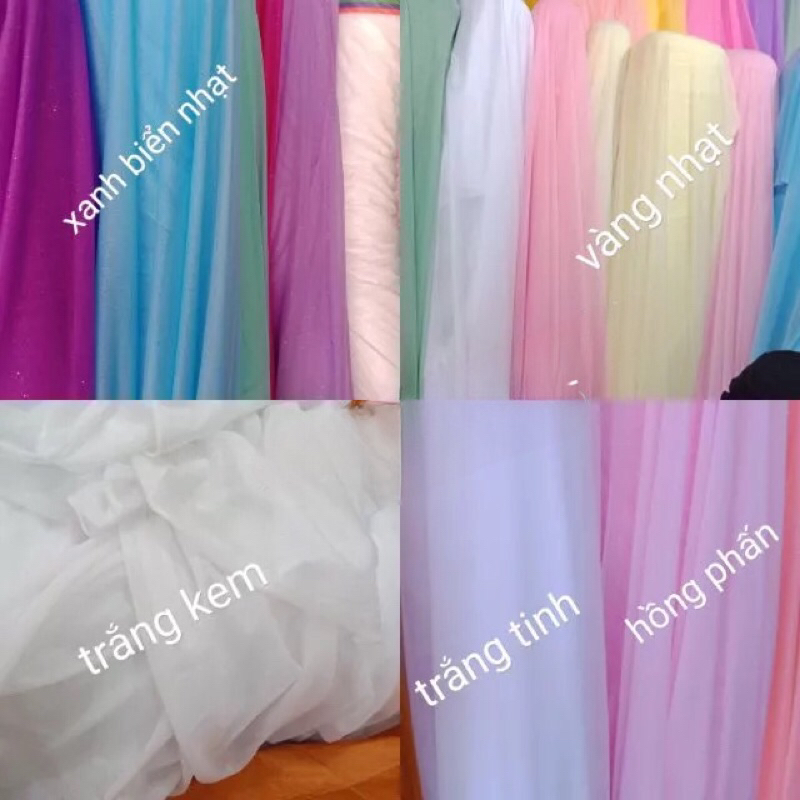 Vải làm Rèm trang trí sinh nhật.