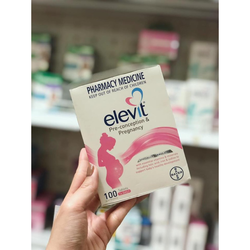 Elevit bổ sung vitamin cho mẹ bầu 100v