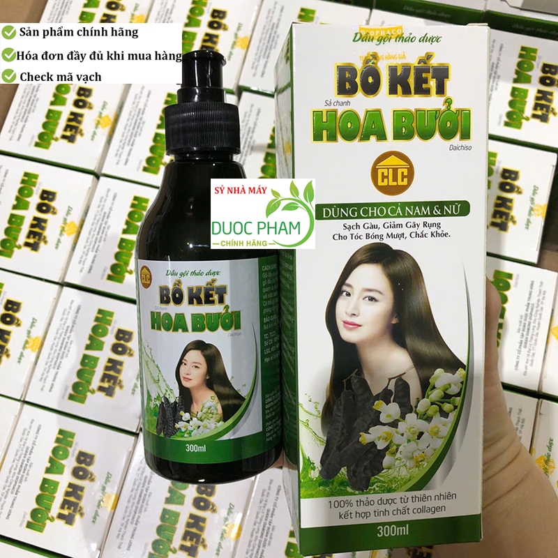 Dầu gội thảo dược bồ kết hoa bưởi bồ kết sả chanh hết ngứa đầu, giúp mọc tóc nhanh
