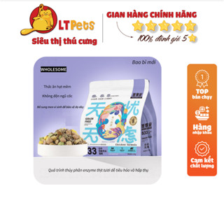 [Bịch 2,5kg] Thức ăn hạt mềm Grain free Đạm 36% cho mèo Thinker WHOLESOME tăng nọng và mượt lông cho mèo cưng LTPets