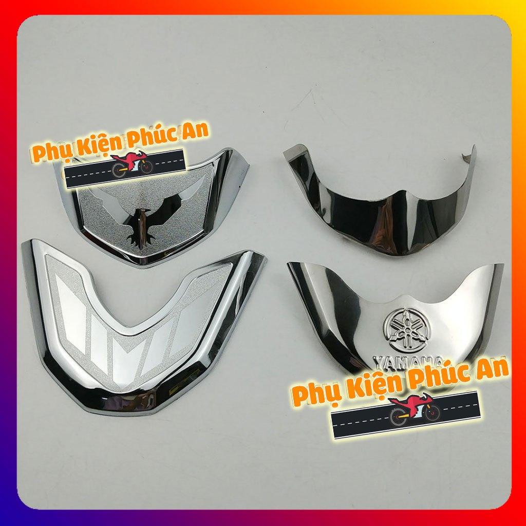 Bộ ốp mỏ đuôi dè xe FreeGo S năm 2019 2020 2021 2022 2023 2024 2025 inox/xi crom chỉ mũi chắn bùn tr