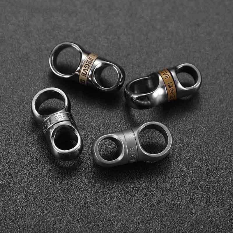 Khoen,ring phụ kiện móc khóa đầu nối xoay 360 độ Ti (Fegve)