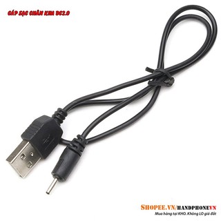 Cáp sạc USB chân kim DC2.0 2.0mm