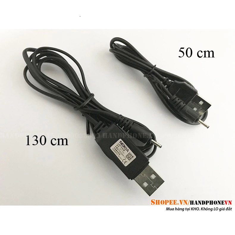 Cáp sạc USB chân kim DC2.0 2.0mm