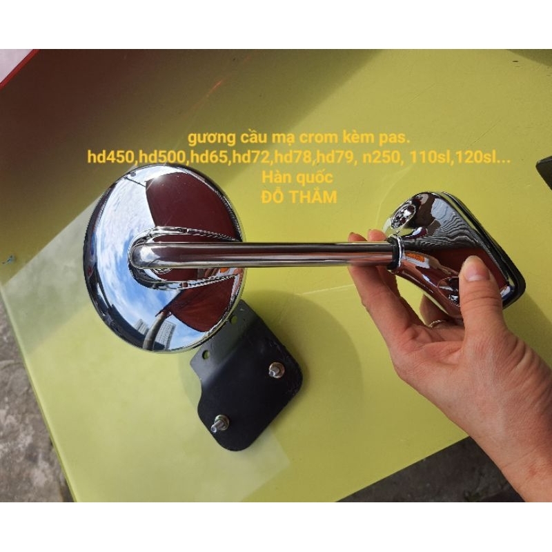 Gương cầu mạ crom inox cho nhiều dòng Hyundai