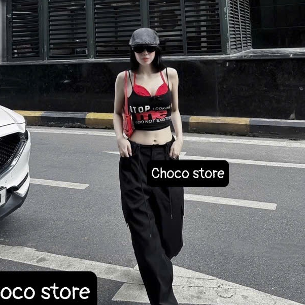 [SET LOẠI 1] Set áo bra kèm 2 dây phối quần ống rộng set bra kèm quần jogger set body 2 dây set hai 