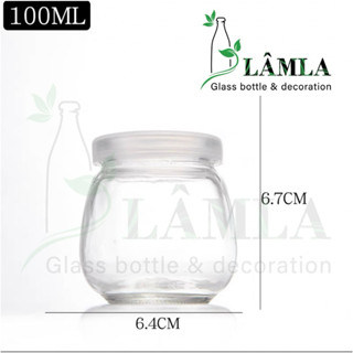 Hũ Thuỷ Tinh Sữa Chua Béo Nắp Nhựa 100ml 200ml