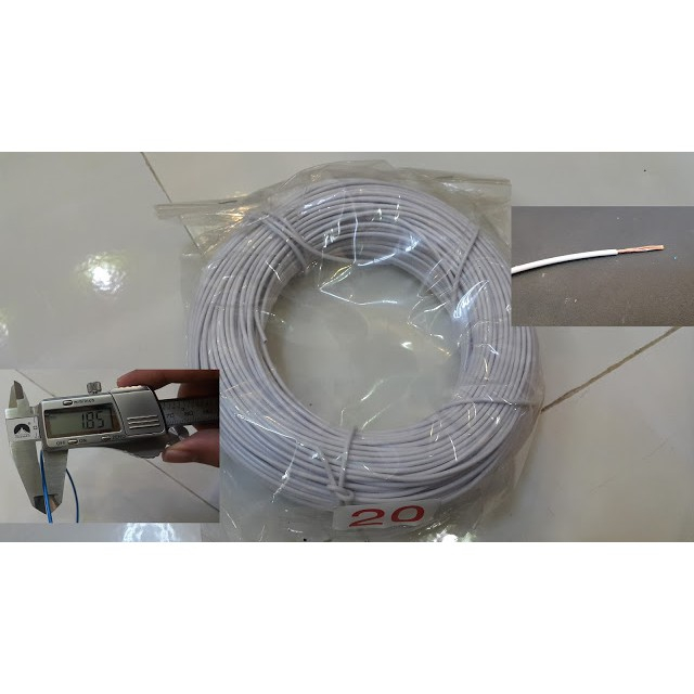 Dây Điện Xe Máy Trắng 0.5 KG