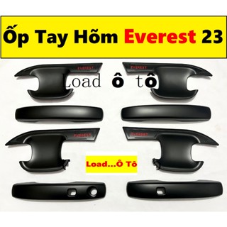 Ốp Tay Nắm Hõm Cửa Đen Xe Ford Everest 2025-23 Mẫu Màu Đen Mờ Cao Cấp