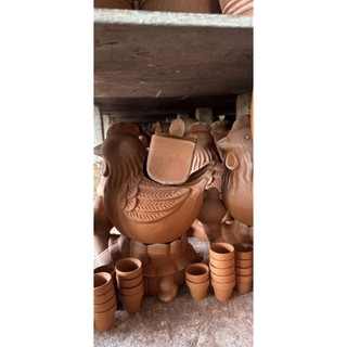 Chậu đất nung - chậu gà mái