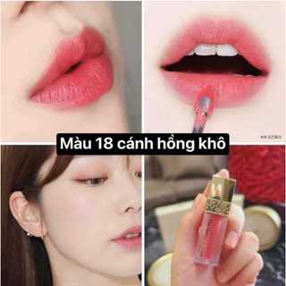Son dưỡng Whoo/ Set Son dưỡng Whoo Wine + Son kem lì mini màu 18 hồng khô + ví