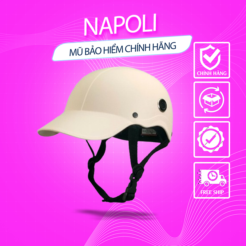 Napoli mũ lưỡi trai thời trang nam nữ, có tem kiểm định