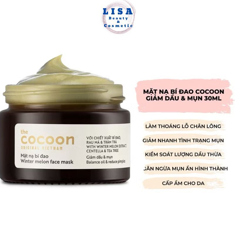 [CHÍNH HÃNG] Mặt Nạ Bí Đao The Cocoon 30ml