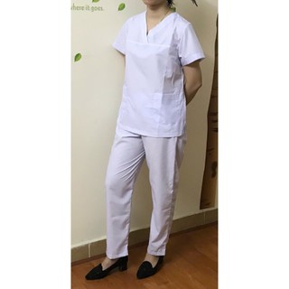Đồng Phục Spa, Đồng Phục Thẩm Mỹ - [ Màu Trắng]
