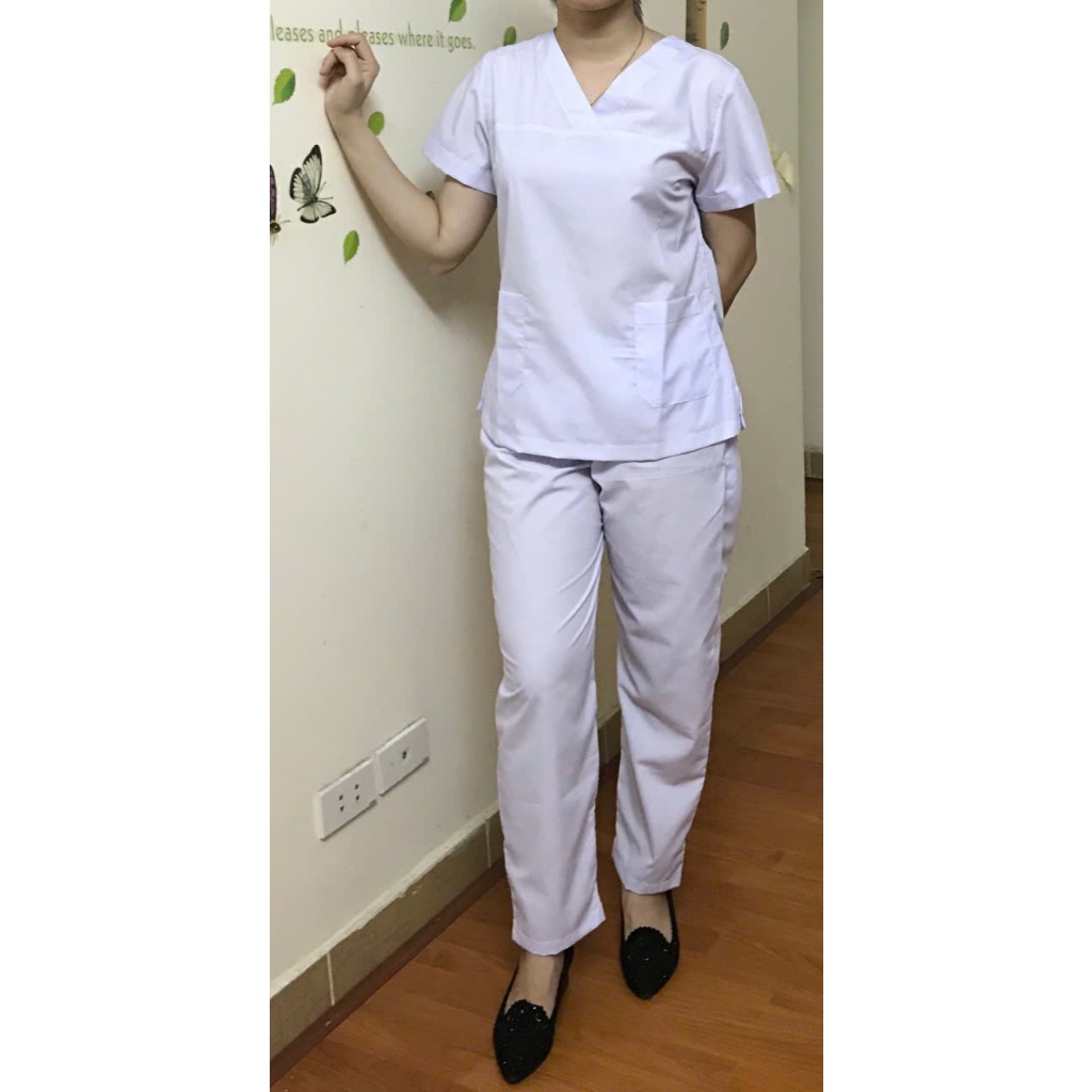 Đồng Phục Spa, Đồng Phục Thẩm Mỹ - [ Màu Trắng]