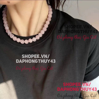 Vòng cổ đa thach anh 5A tím kiểm định
