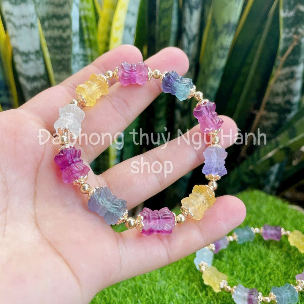 Vòng tay flourite lu mix sdep