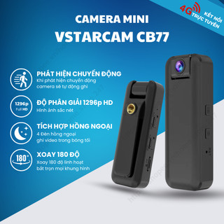 Camera  Không Dây Sim 4G STARCAM CB77 - Full HD 1296P Hỗ Trợ Tầm Nhìn Đêm Kết Nối App Xem Từ Xa Qua Điện Thoại