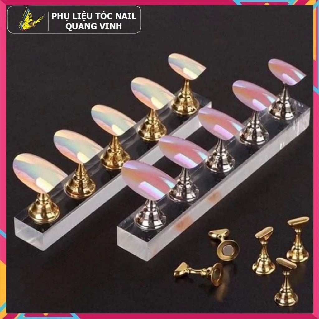 Bộ 5 đế dán móng học nail