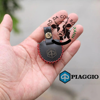 Bao Da bọc ốp Chìa Khóa Vespa, Piaggio handmade da thật (chìa khoá DÀY)