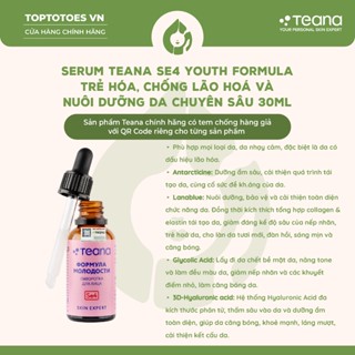 [HÀNG NHẬP KHẨU] Serum trẻ hóa, chống lão hoá và nuôi dưỡng da chuyên sâu Teana SE4 Youth Formula 30ml