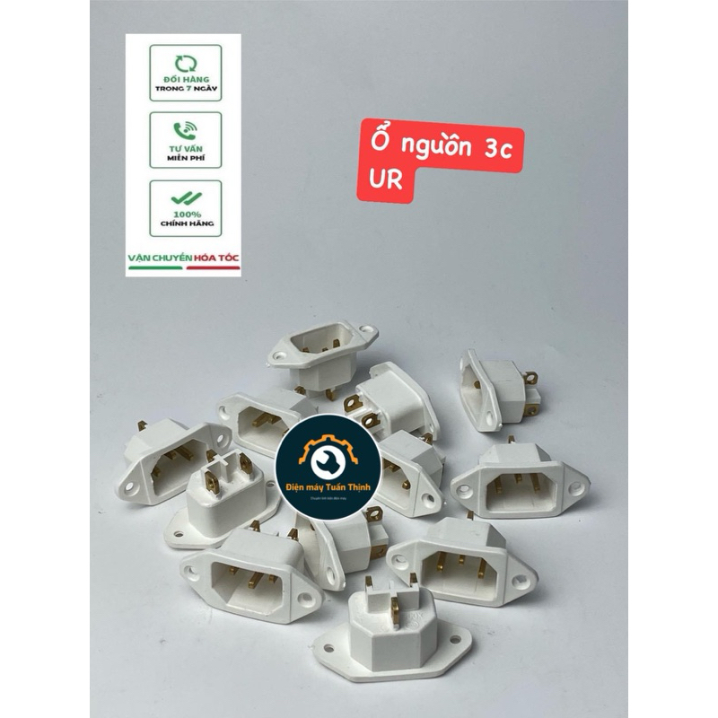 Ổ nguồn 3 chân, ổ nguồn nồi cơm điện 3 chân, ổ nguồn ấm thuốc, máy tính