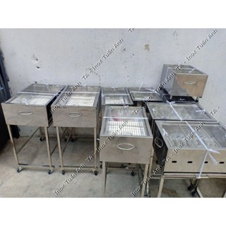 Bếp nướng than inox - Lò nướng than inox ngoài trời LNDN