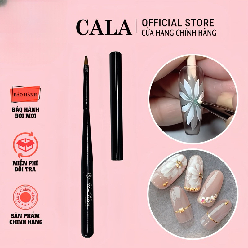 Cọ hoa cúc Unikorn chính hãng - Cọ vẽ hoa trang trí móng - Cọ vẽ nail cho người mới bắt đầu - Có nắp đậy bảo vệ đầu cọ