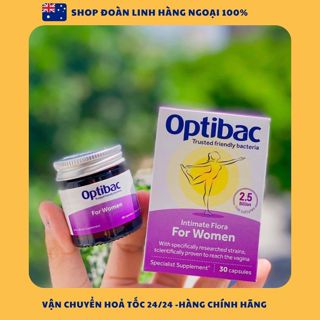  Men vi sinh Optibac tím Optibac Probiotics For Women Hàng chuẩn UK Anh Quốc  30v 90 viên  