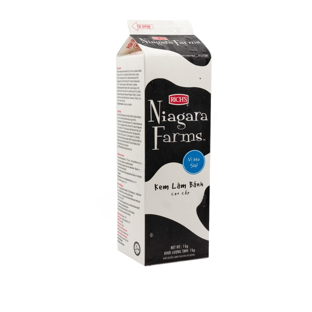 Kem sữa Topping Niagara (1kg) - [Chỉ ship Hỏa tốc tại HN]