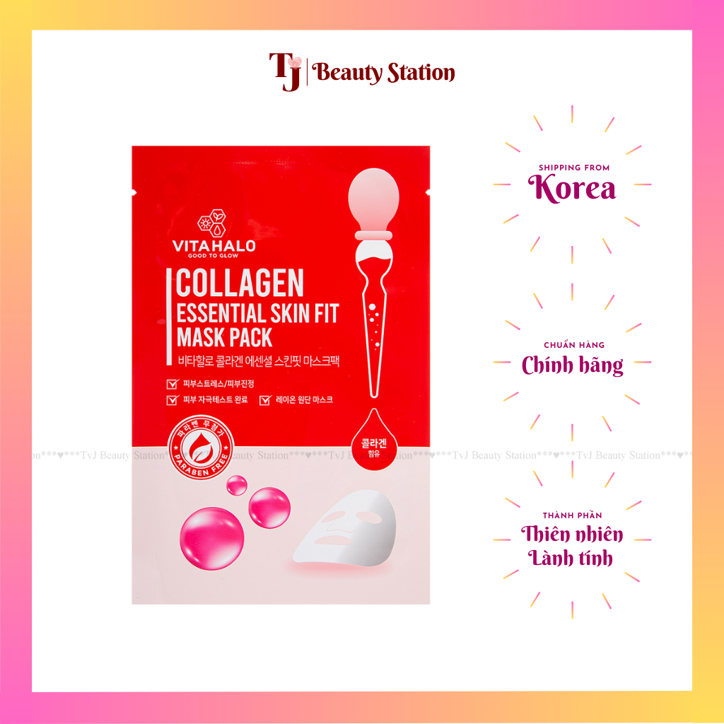Mặt nạ Vitahalo Collagen Essential Skin Fit 22ml