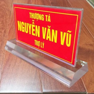 Biển chức danh mica KT 12x24