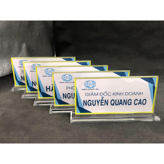 Biển chức danh mica KT 12x24