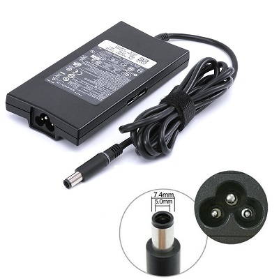 Adapter sạc laptop Dell 90w Slim (19.5v4,62A) Có đèn - Kích thước đầu sạc: 7.4mm x 5.0mm