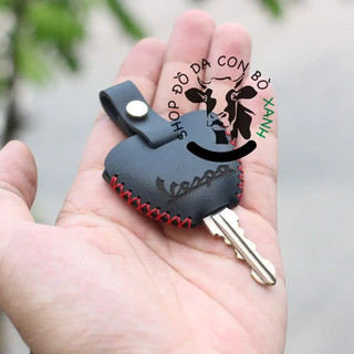 Bao da bọc ốp chìa Vespa, remote tìm xe handmade da thật
