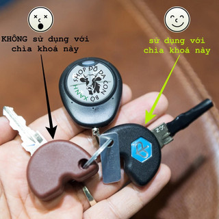 Bao da bọc ốp chìa Vespa, remote tìm xe handmade da thật