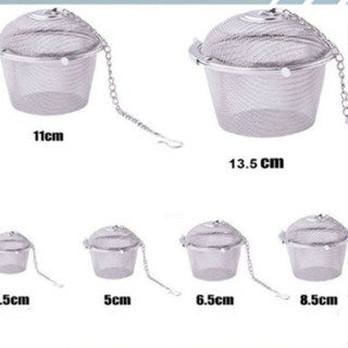 Lọc inox 304 hình trụ lưới cao cấp,lọc trà thảo dược gia vị, có dây treo- lọc nhiều kích thước -LINOX06