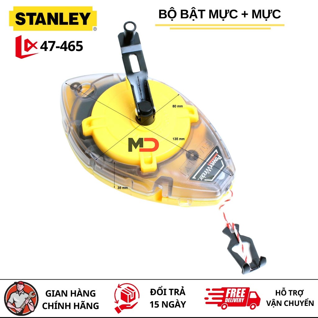 [STANLEY] Bộ bật mực + mực 100ft/30m Stanley 47-465