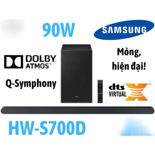 BỘ LOA THANH SAMSUNG ULTRA SLIM HW-S700D 250W MẪU 2024 - HÀNG CHÍNH HÃNG, BẢO HÀNH 12 THÁNG