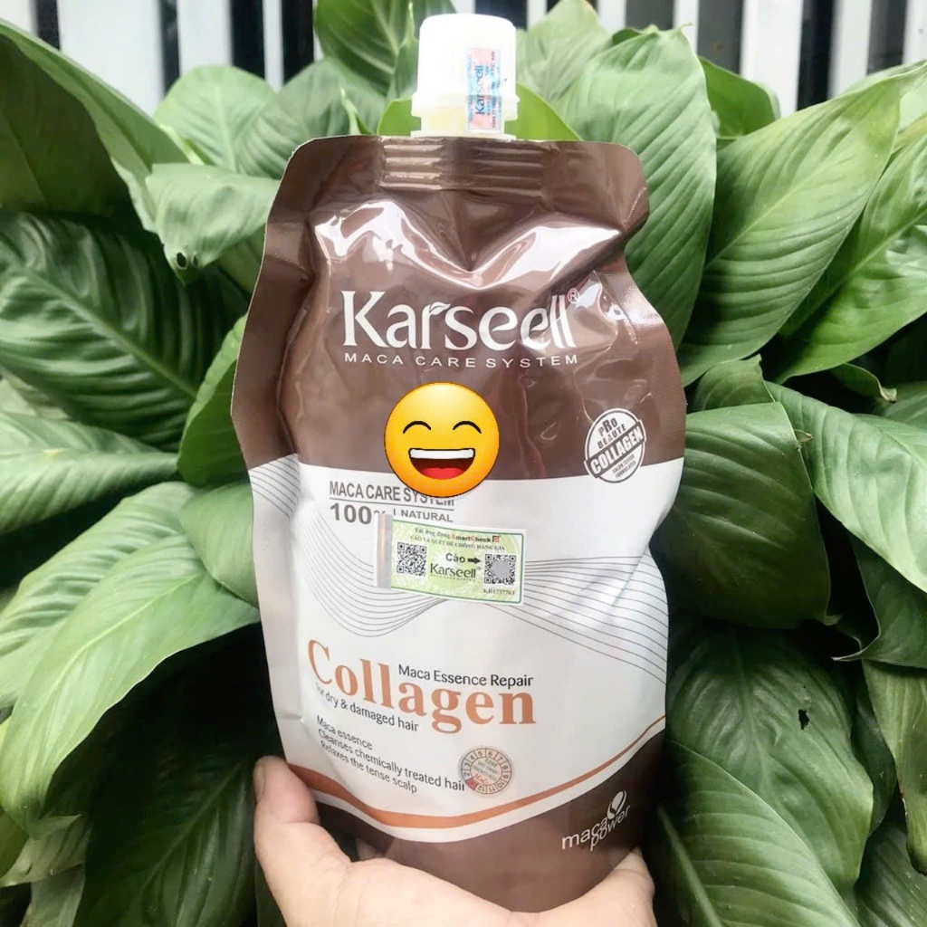 Kem Hấp Dầu Collagen Karseell Maca Power Siêu Mềm Mượt Ý 500ml - Hấp Karseell Maca