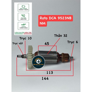 Roto DCA máy mài Makita 9523 (Tặng 1 bộ chổi than)