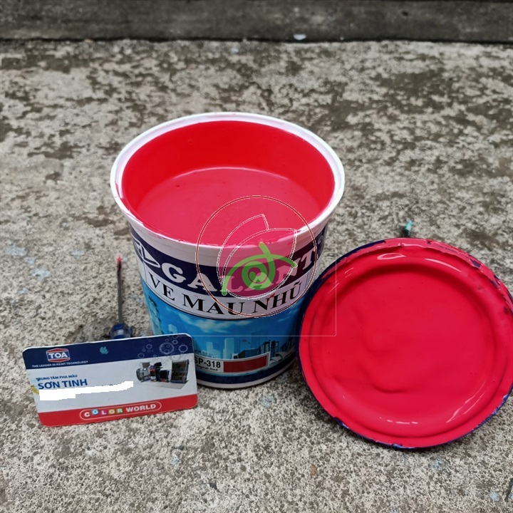 [Sơn chậu] Ve màu Đỏ Galant 1kg