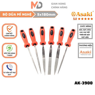 Bộ giũa mini cao cấp 6 chi tiết asaki ak-3900