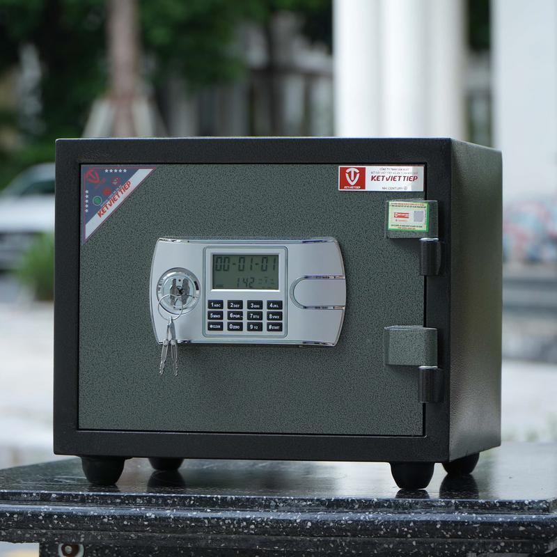 Két Sắt Điện Tử KVT38-DT Việt Tiệp Chống Cháy Cao Cấp Nặng 40kg Size Nhỏ (Miễn Phí Giao Hàng)