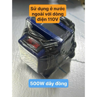  Biến áp chuyển điện 110V ra 220V 500W   Dây đồng   sử dụng ở nước ngoài 