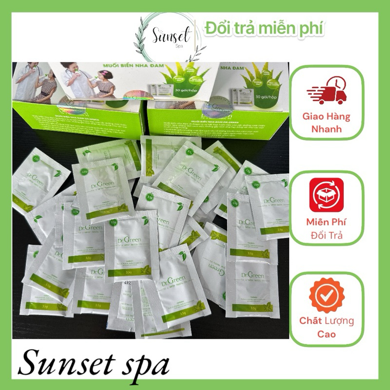 Muối Biển Nha Đam Dr.Green (Hộp 30 gói)
