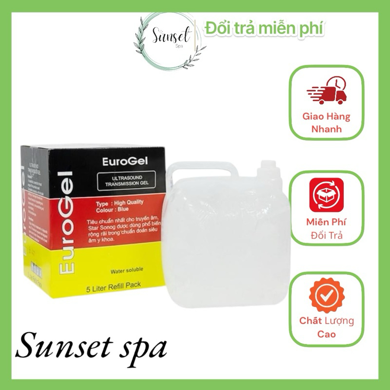 Gel Lạnh Triệt Lông euro can 5L - Gel triệt lông euro - Can gel euro 5L