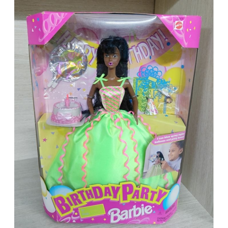 Búp bê Birthday Party African American Long Hair
